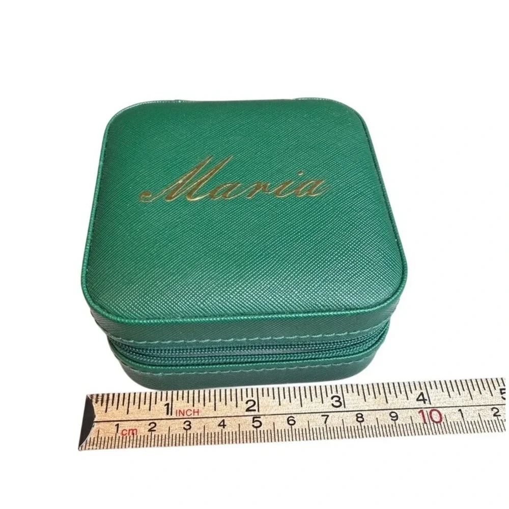 Green‎ Maria Jewelry Travel Case Green Organizer Vacation Travel Gift Jewelry